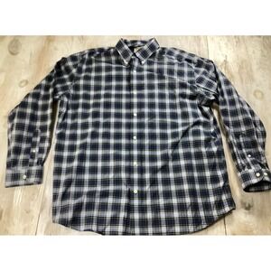 LL Bean Traditional Fit Plaid Flannel Button Down Shirt Mens XL Cotton